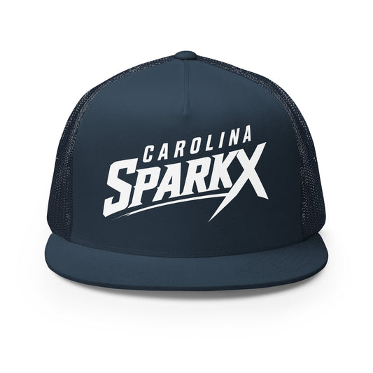 Performance | 5 Panel Trucker Cap | Carolina Sparkx | Vanguard Logo