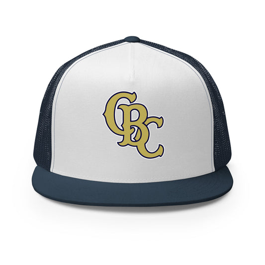 Performance | 5 Panel Trucker Cap | Cougar Baseball Club | CBC Gold Logo