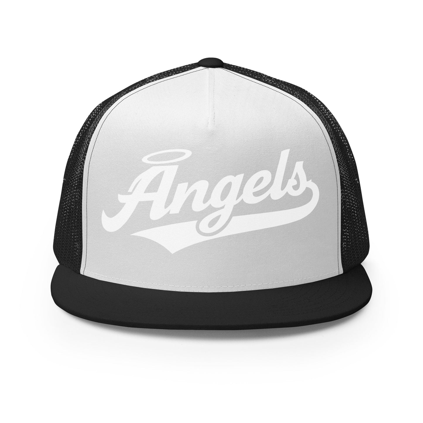 Performance | 5 Panel Trucker Cap | Cross City Angels | Halo Crest Logo