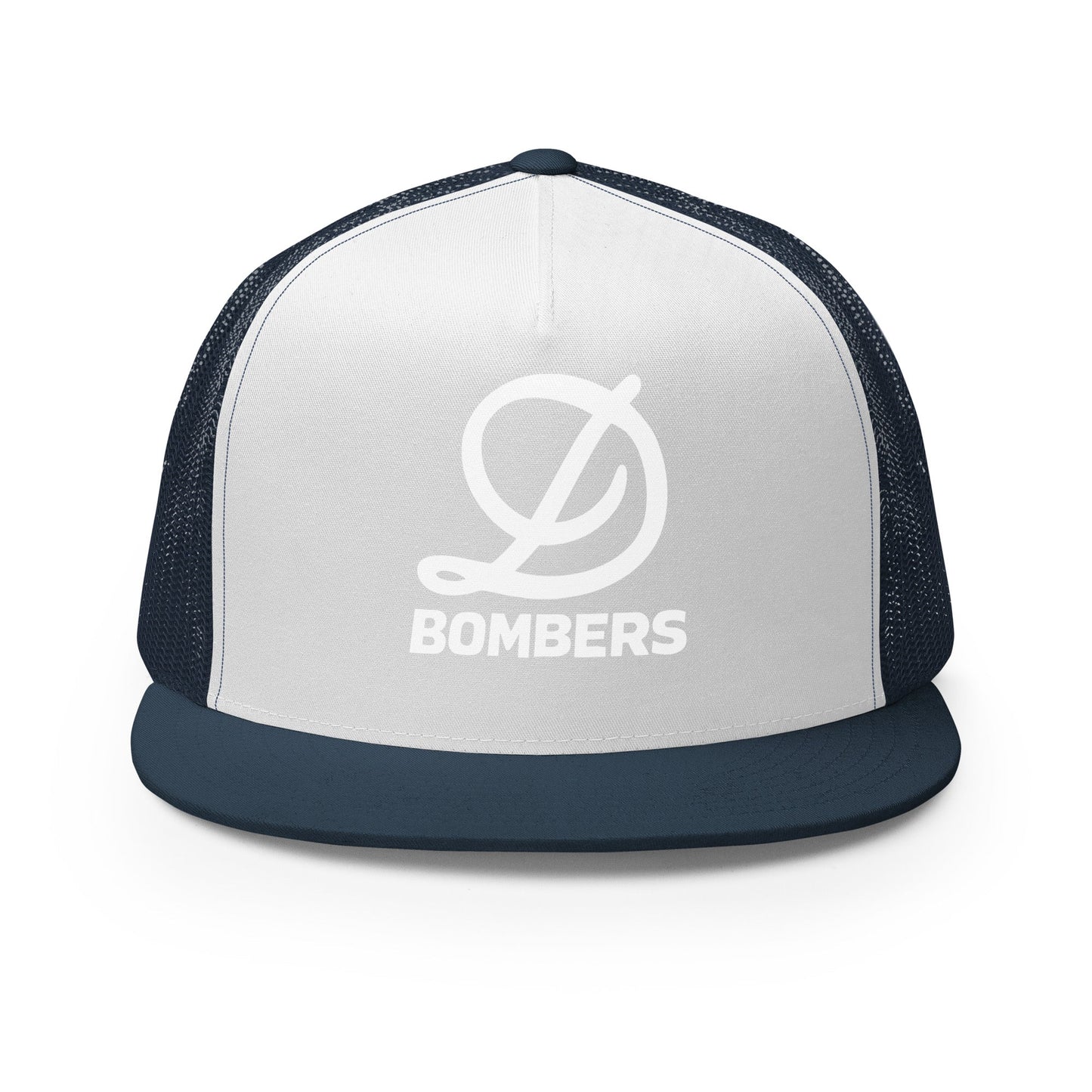 Performance | 5 Panel Trucker Cap | Diamond Bombers | Bomber Varsity - White Logo