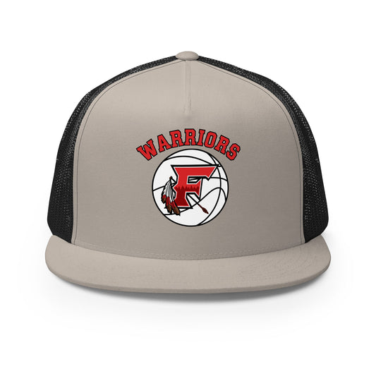 Performance | 5 Panel Trucker Cap | Fallbrook Basketball | Warriors Logo