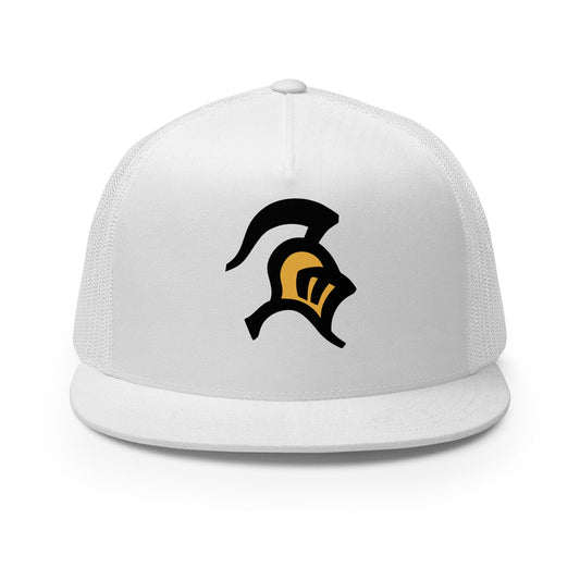 Performance | 5 Panel Trucker Cap | Farmington Stunt | Spartan Mark Logo
