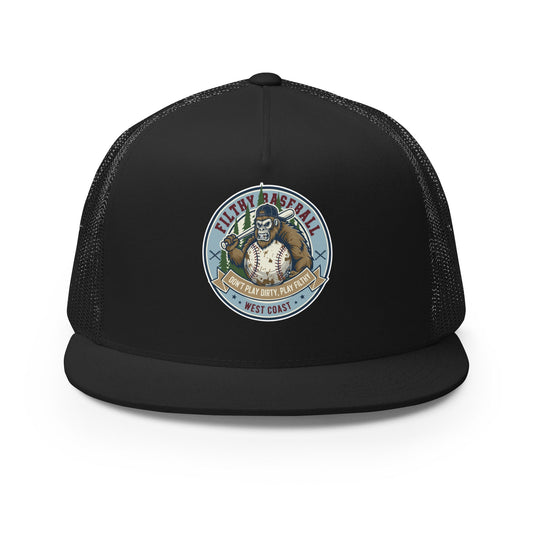 Performance | 5 Panel Trucker Cap | Filthy Baseball Northwest