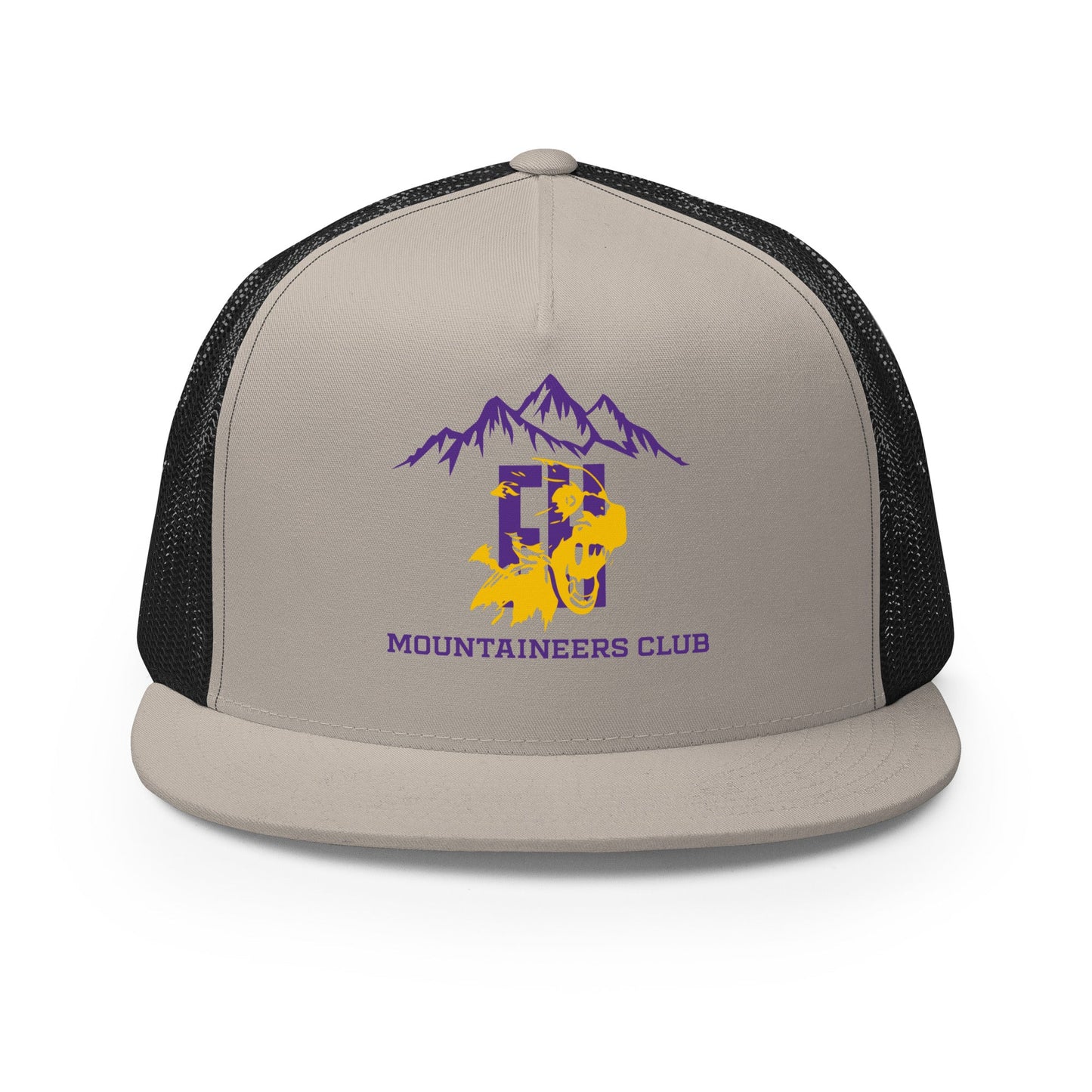 Performance | 5 Panel Trucker Cap | Friday Harbor High School Mountaineers Club | Mountaineers Logo