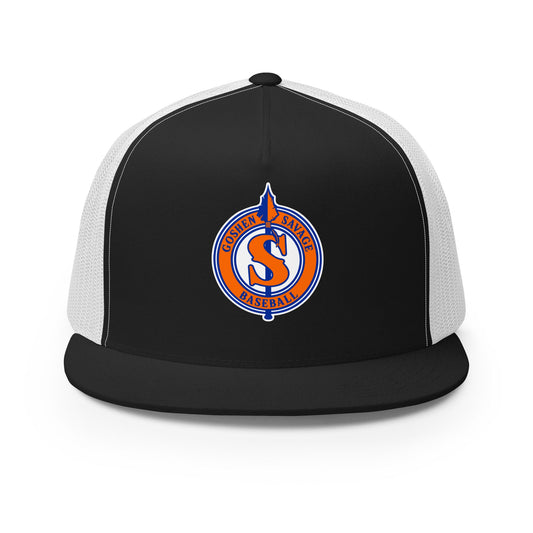 Performance | 5 Panel Trucker Cap | Goshen Savage Baseball | Badge Logo
