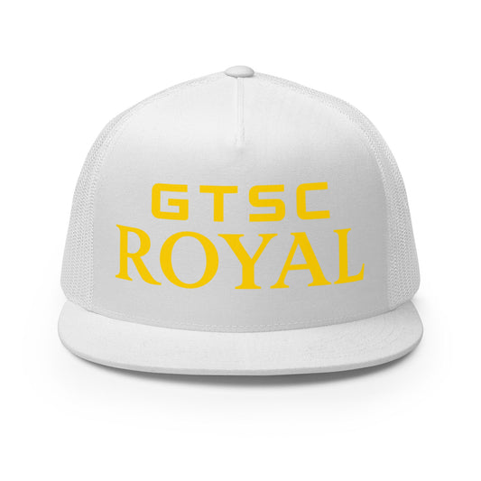 Performance | 5 Panel Trucker Cap | GTSC Royal | Modern Script Logo