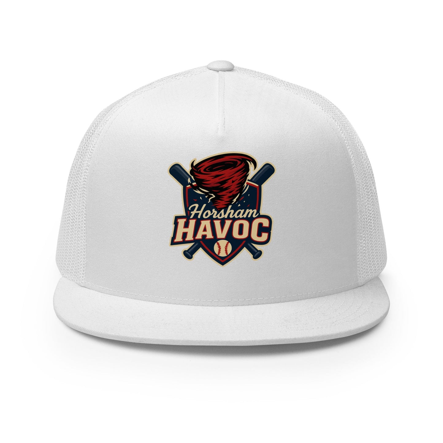 Performance | 5 Panel Trucker Cap | Horsham Travel Baseball | Havoc Logo