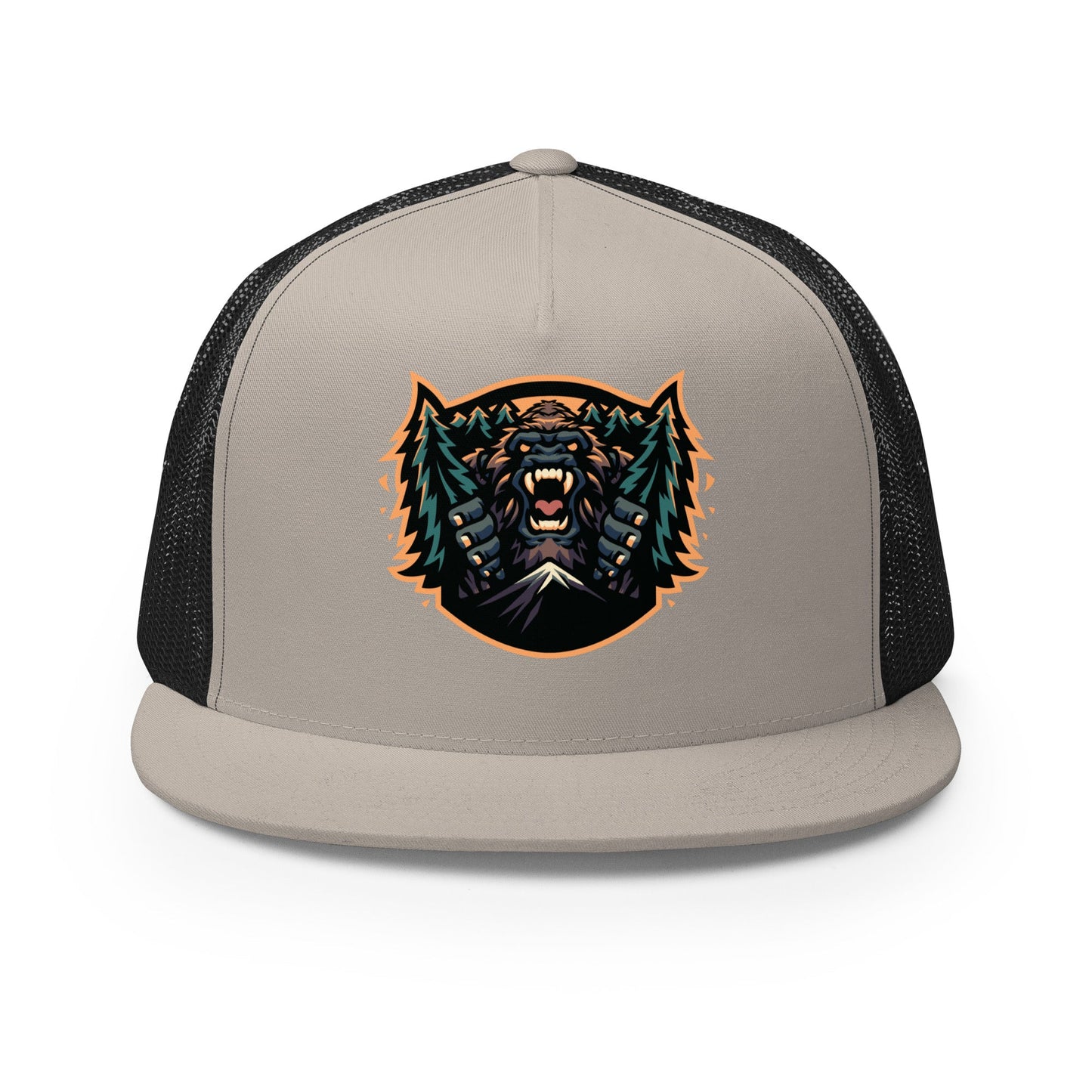 Performance | 5 Panel Trucker Cap | JBLM Bigfoot Hockey Team | Mascot Logo