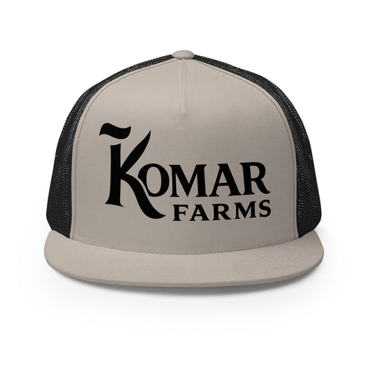 Performance | 5 Panel Trucker Cap | Komar Farms | Mark Logo