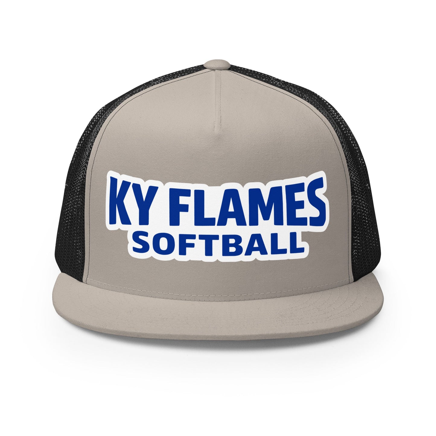 Performance | 5 Panel Trucker Cap | KY Flames | Mark Logo