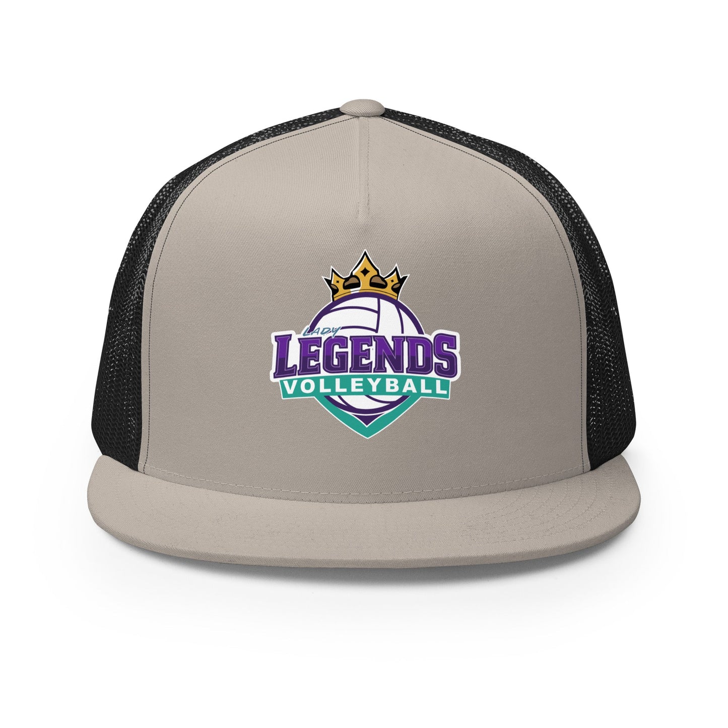 Performance | 5 Panel Trucker Cap | Lady Legends Volleyball | Crown Logo