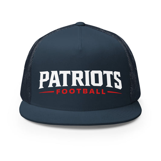 Performance | 5 Panel Trucker Cap | LFMS Athletics | Patriots Football Logo