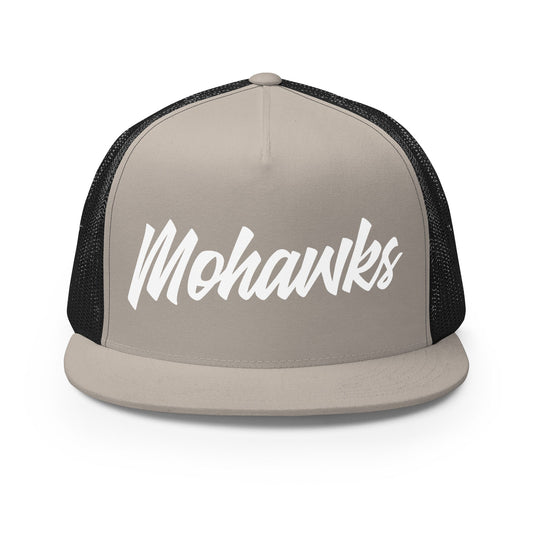Performance | 5 Panel Trucker Cap | Mohawks | Wordmark Athletic Logo