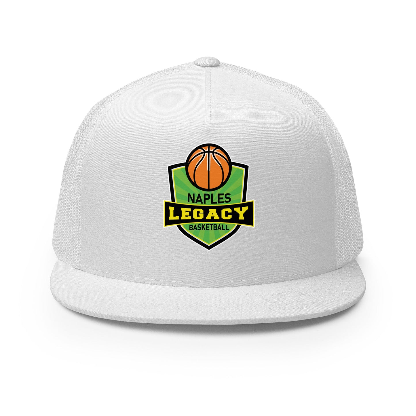 Performance | 5 Panel Trucker Cap | Naples Legacy | Shield Logo