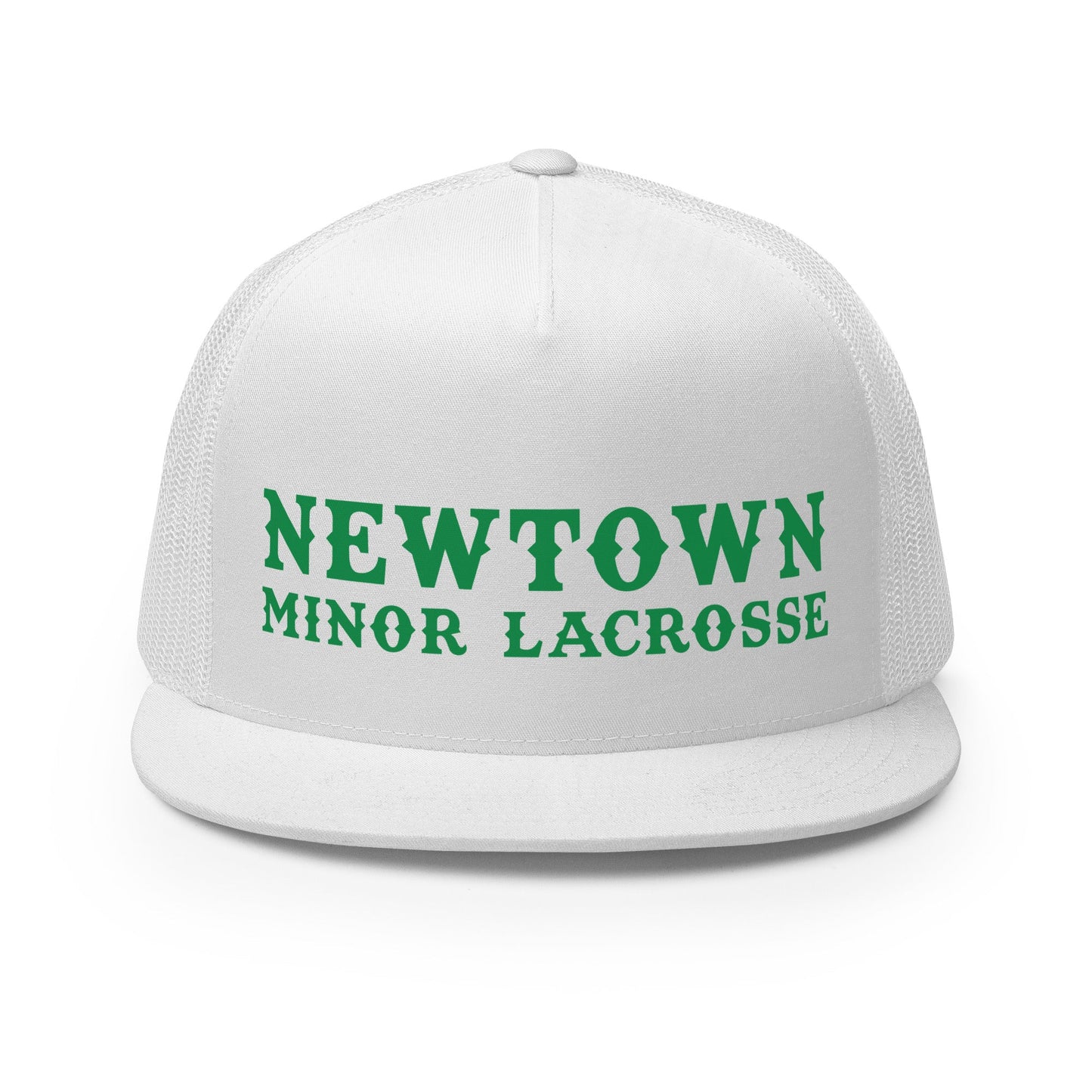 Performance | 5 Panel Trucker Cap | Newtown Minor Lacrosse | Modern Script Logo