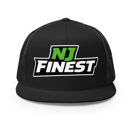 Performance | 5 Panel Trucker Cap | NJ Finest AAU Elite | Emblem Logo