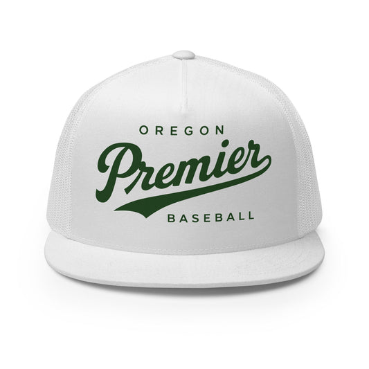 Performance | 5 Panel Trucker Cap | Oregon Premier Baseball | Premier Logo