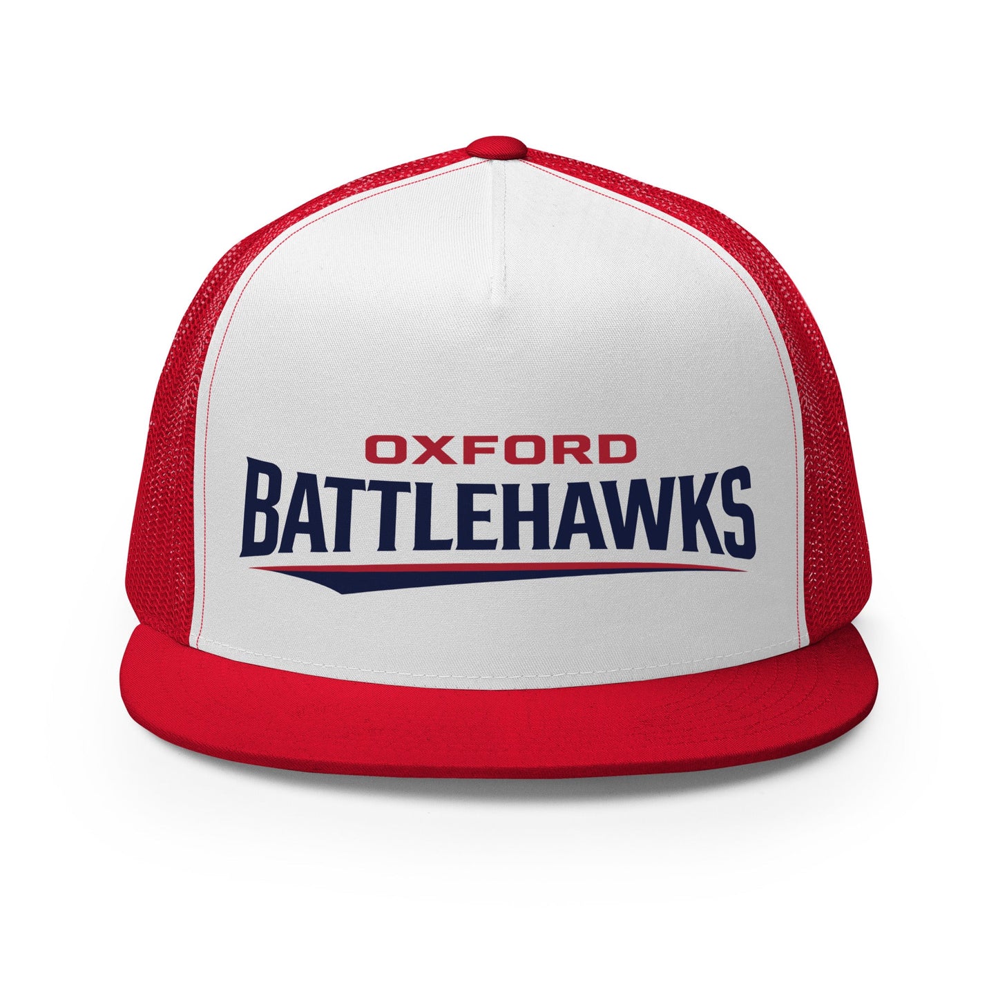 Performance | 5 Panel Trucker Cap | Oxford Battlehawks 13U | Raptor Logo