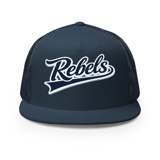 Performance | 5 Panel Trucker Cap | Oxford Rebels 12U | Mark Logo