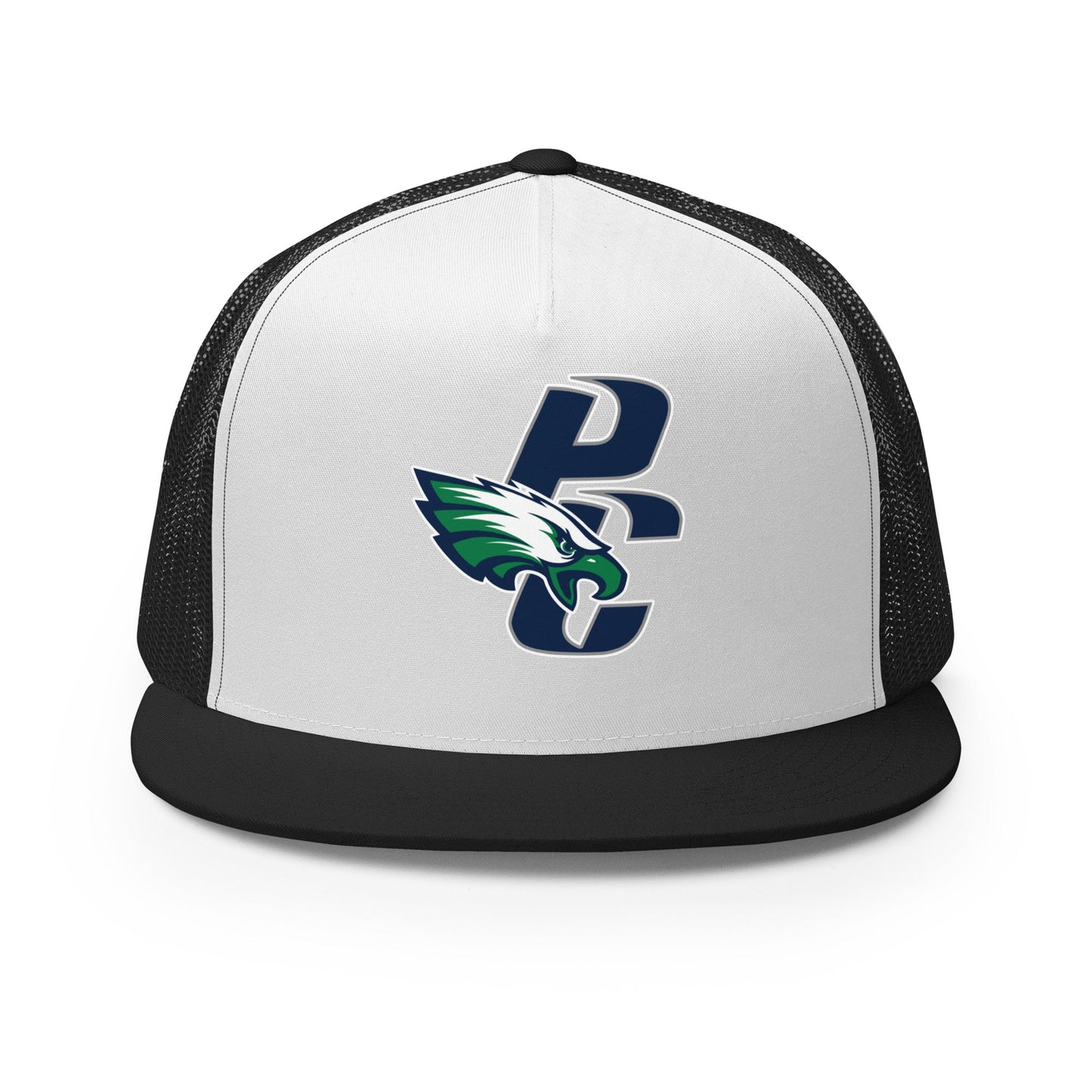 Performance | 5 Panel Trucker Cap | PINE CREEK SWIM & DIVE | PC Mascot Logo