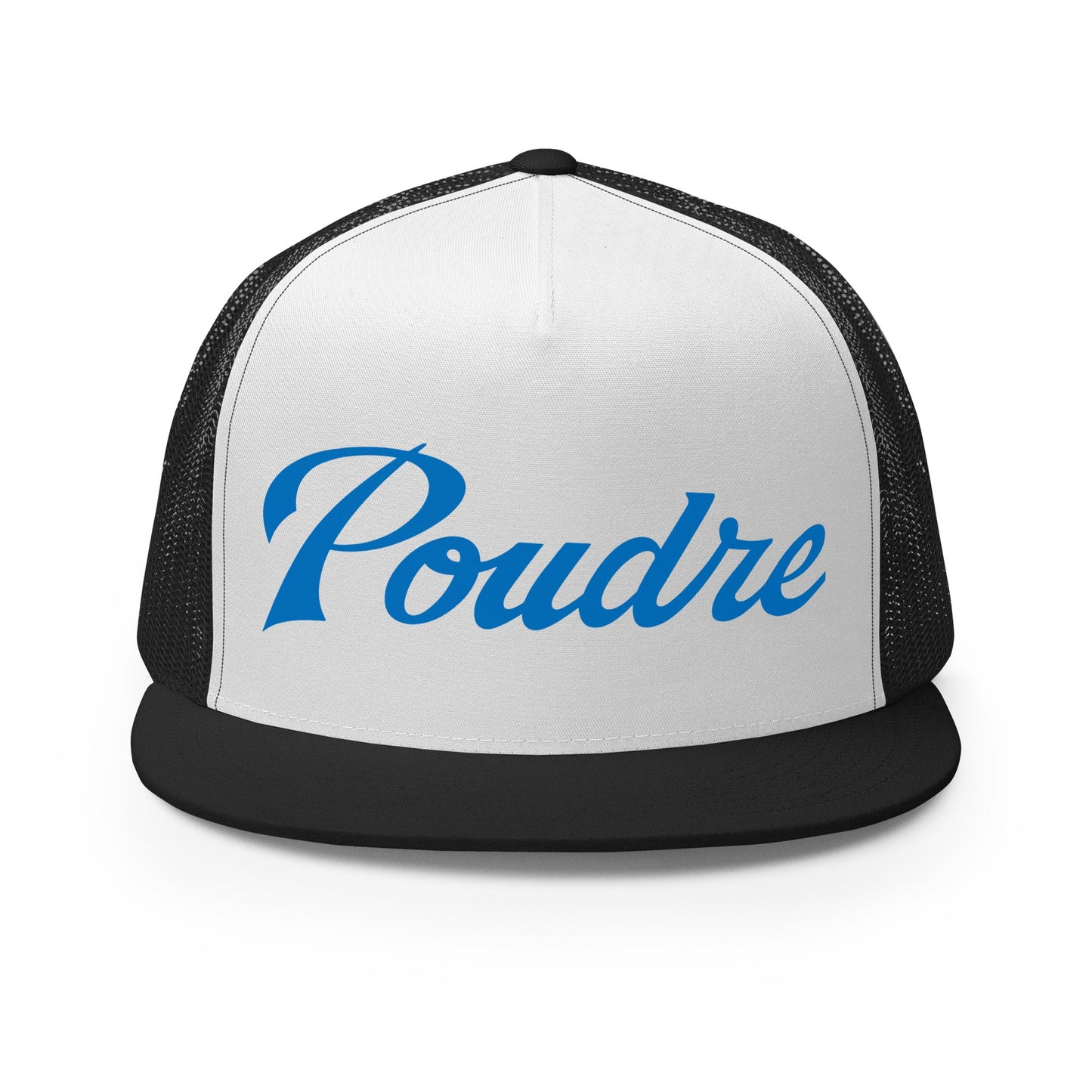 Performance | 5 Panel Trucker Cap | Poudre Football | Emblem Logo