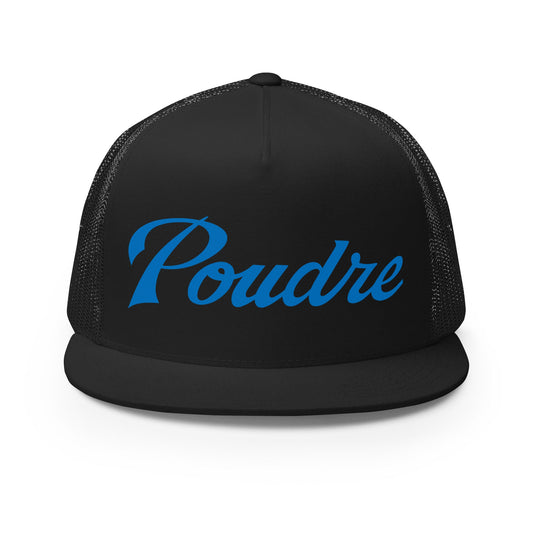Performance | 5 Panel Trucker Cap | Poudre Football | Emblem Logo