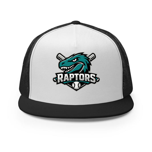 Performance | 5 Panel Trucker Cap | Raptors | Patch Logo