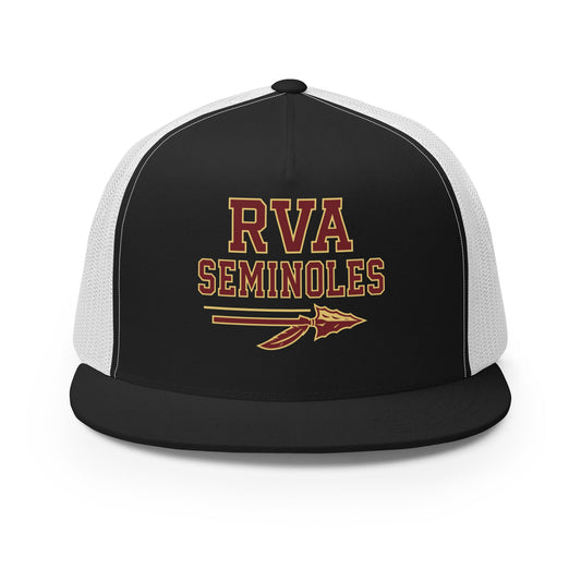 Performance | 5 Panel Trucker Cap | RVA Seminoles | Script Logo