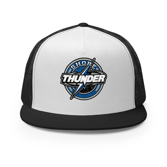 Performance | 5 Panel Trucker Cap | Shore Thunder LLC | Badge Logo