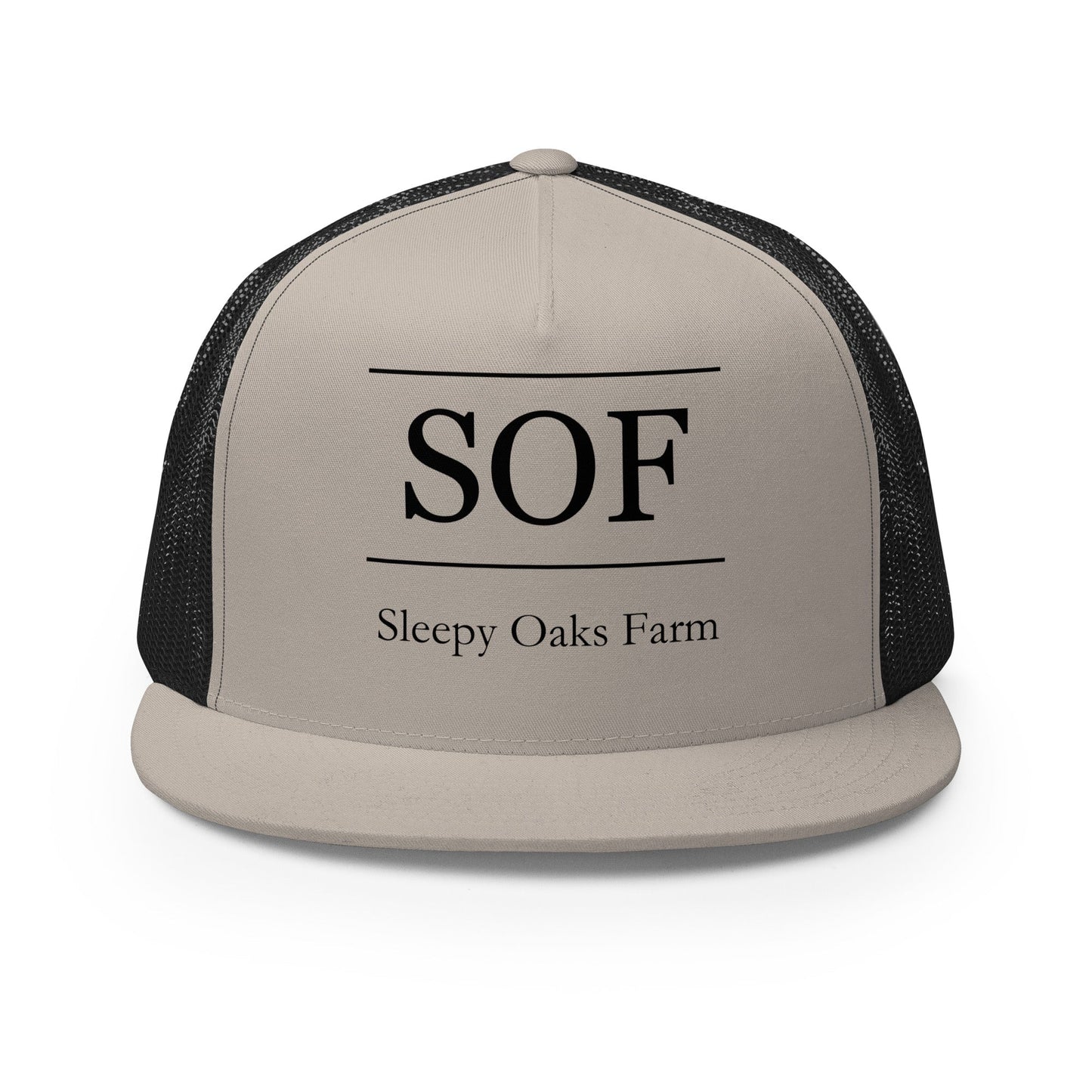 Performance | 5 Panel Trucker Cap | Sleepy Oaks Farm | SOF Logo