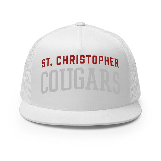 Performance | 5 Panel Trucker Cap | St. Christopher Cougars | Classic Logo