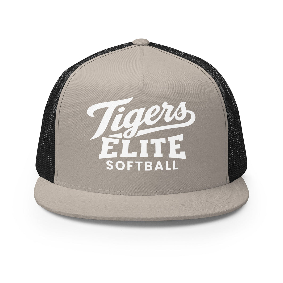 Performance | 5 Panel Trucker Cap | Tigers Elite Softball | Emblem Logo