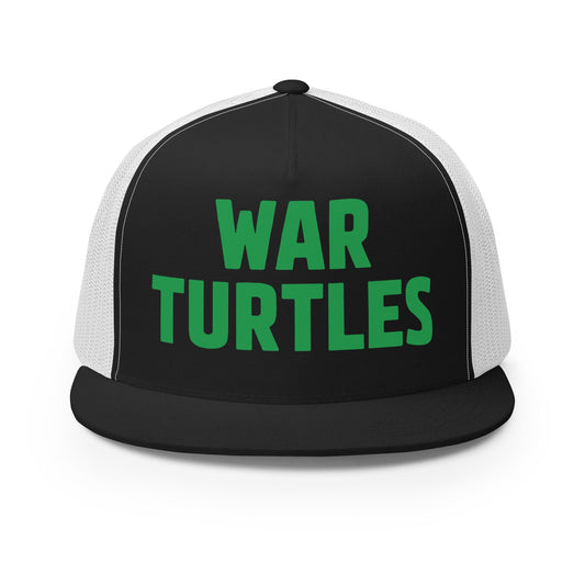 Performance | 5 Panel Trucker Cap | War Turtles | Mascot Logo