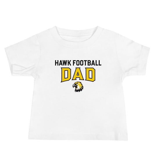 Performance | Baby T-Shirt | Cardinal Ohara Hawks | Football Dad Logo