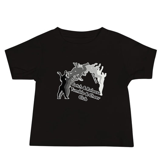 Performance | Baby T-Shirt | Catch & Release Tumble & Cheer Club | Tumble Logo