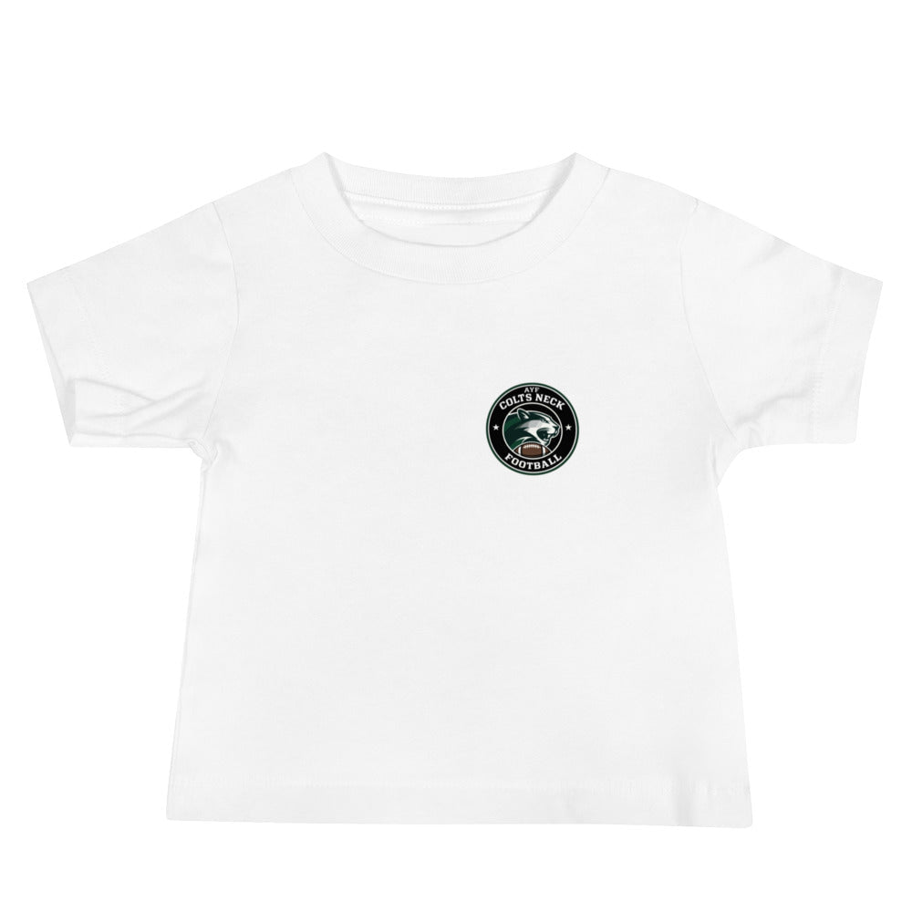 Performance | Baby T-Shirt | Colts Neck Cougars | Youth Tackle Football (AYF) | Varsity Badge Logo