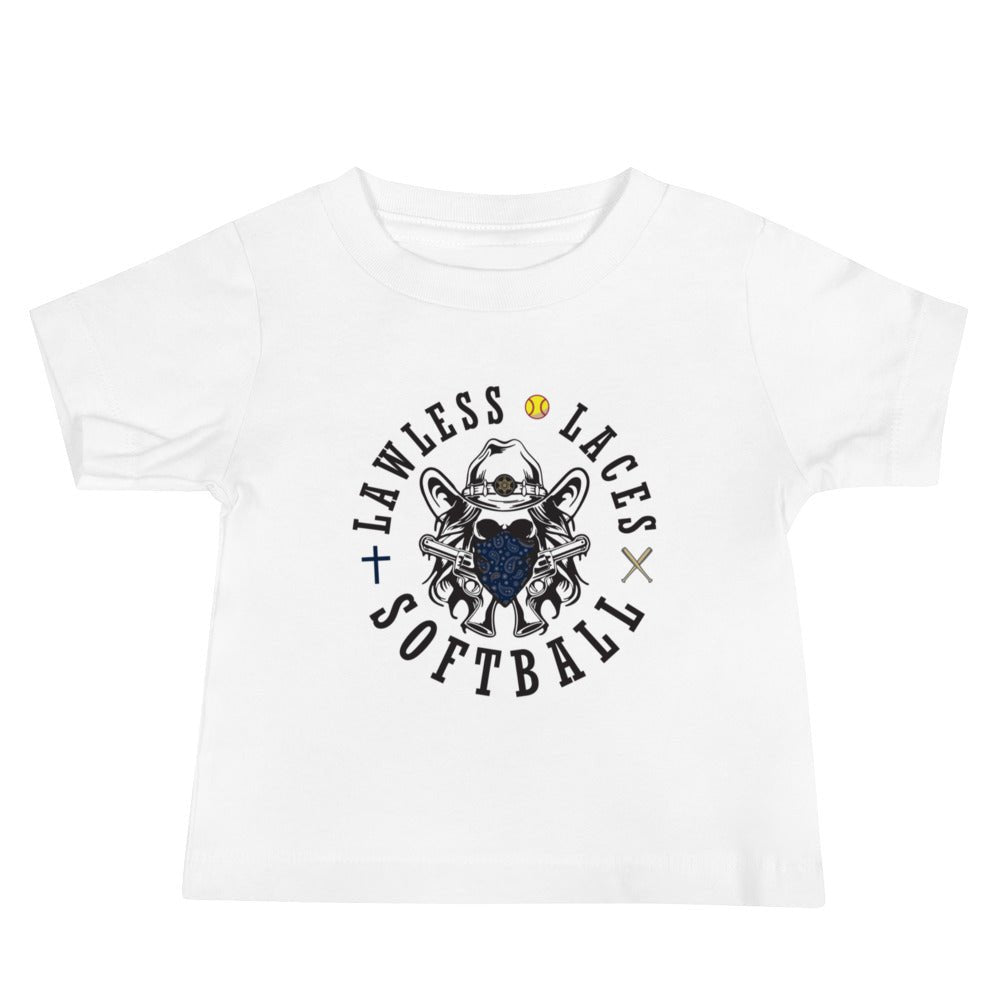 Performance | Baby T-Shirt | Lawless Laces Softball | Bandana Mascot Logo