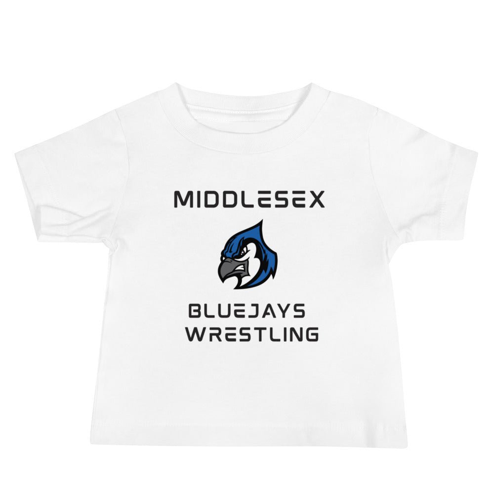 Performance | Baby T-Shirt | Middlesex Bluejays Wrestling | Bluejays Logo