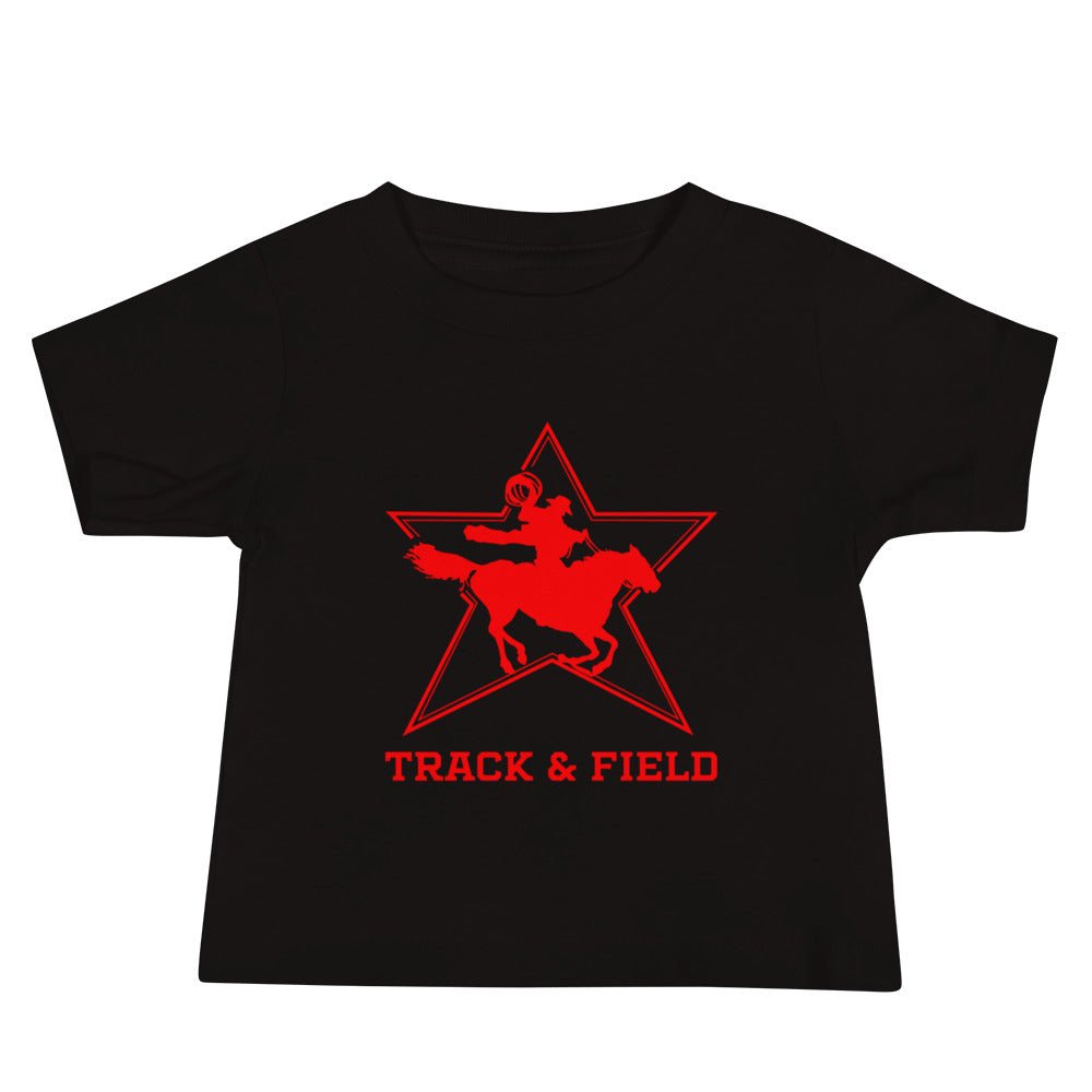 Performance | Baby T-Shirt | North Lake Track and Field | Cowboy T&F Logo