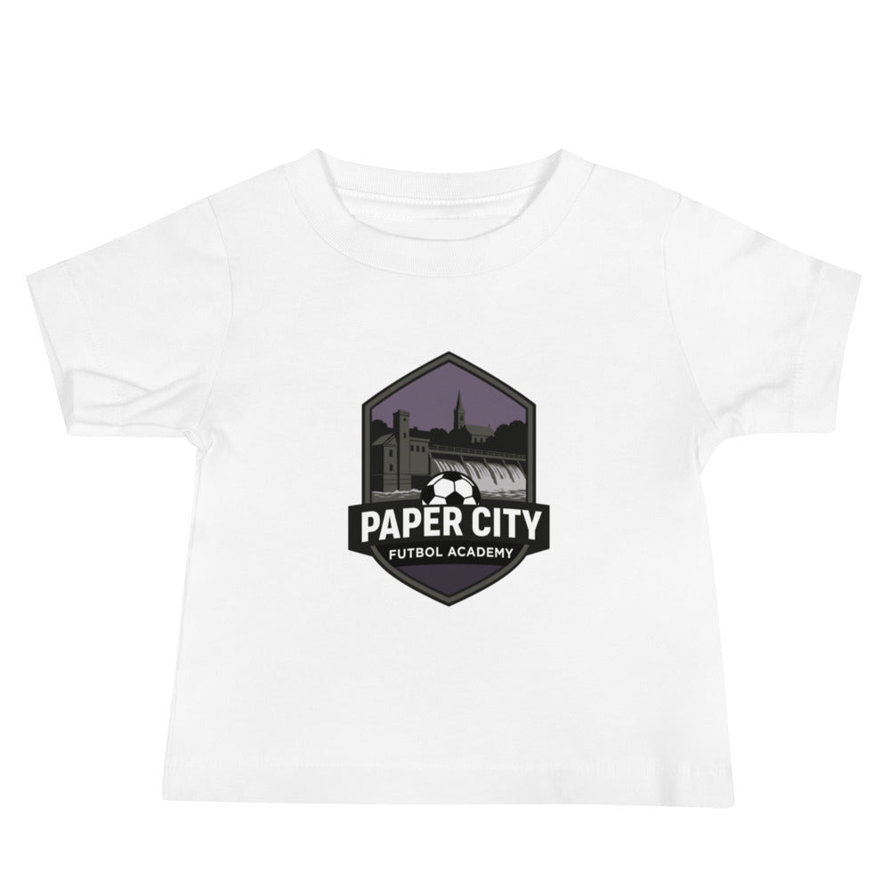 Performance | Baby T-Shirt | Paper City Futbol Academy | Vanguard Shield Logo