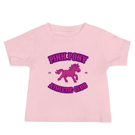 Performance | Baby T-Shirt | Pink Pony Athletic Club | Crest Logo