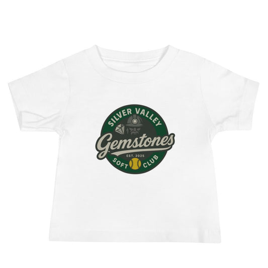 Performance | Baby T-Shirt | Silver Valley Gemstones | Badge Logo