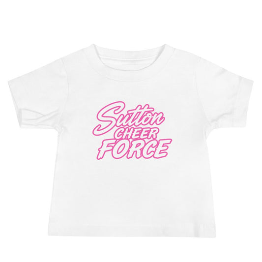Performance | Baby T-Shirt | Sutton Cheer Force | Script Logo