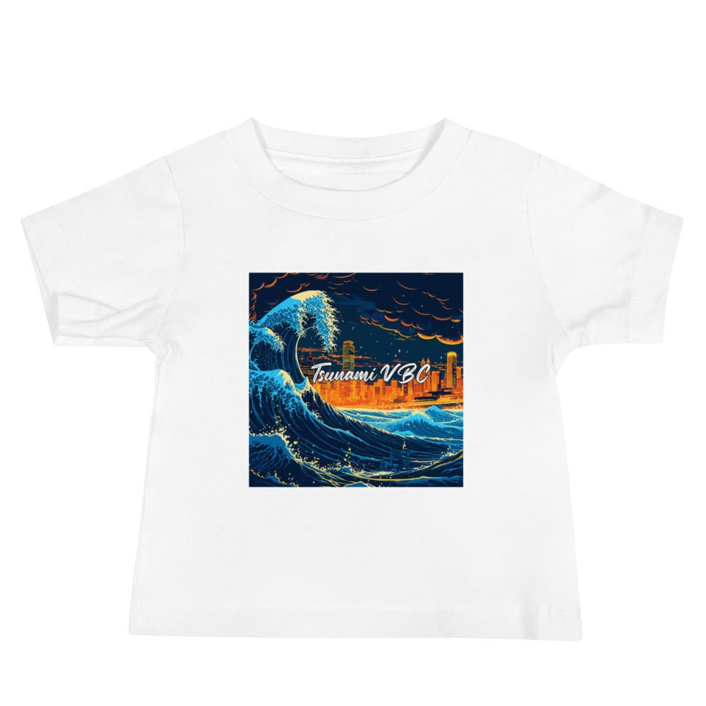 Performance | Baby T-Shirt | Tsunami Volleyball Club | Glow Tide Athletics Logo