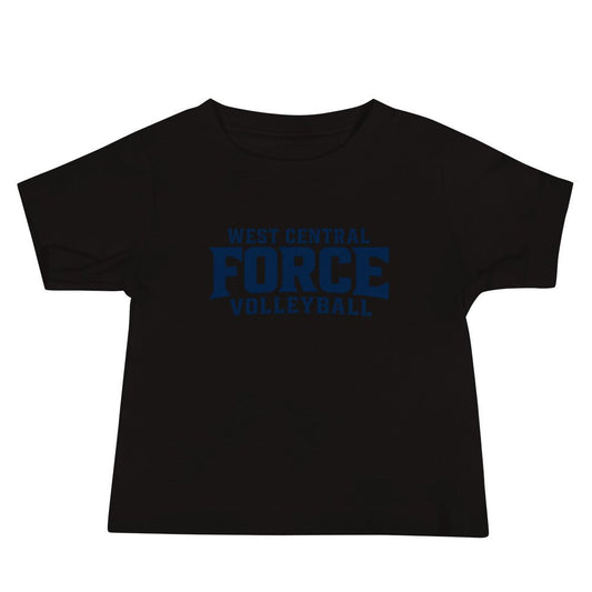 Performance | Baby T-Shirt | West Central Force Volleyball | Blue Logo
