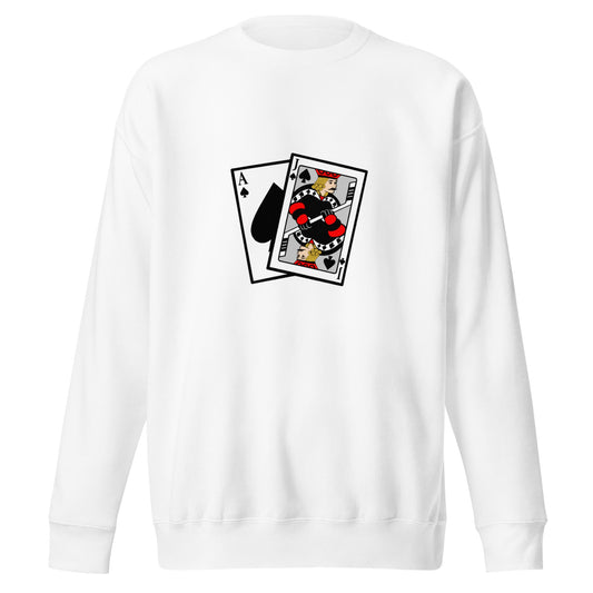 Performance | Crewneck | Blackjack’s Roller Hockey | Royal Spade Crest Logo