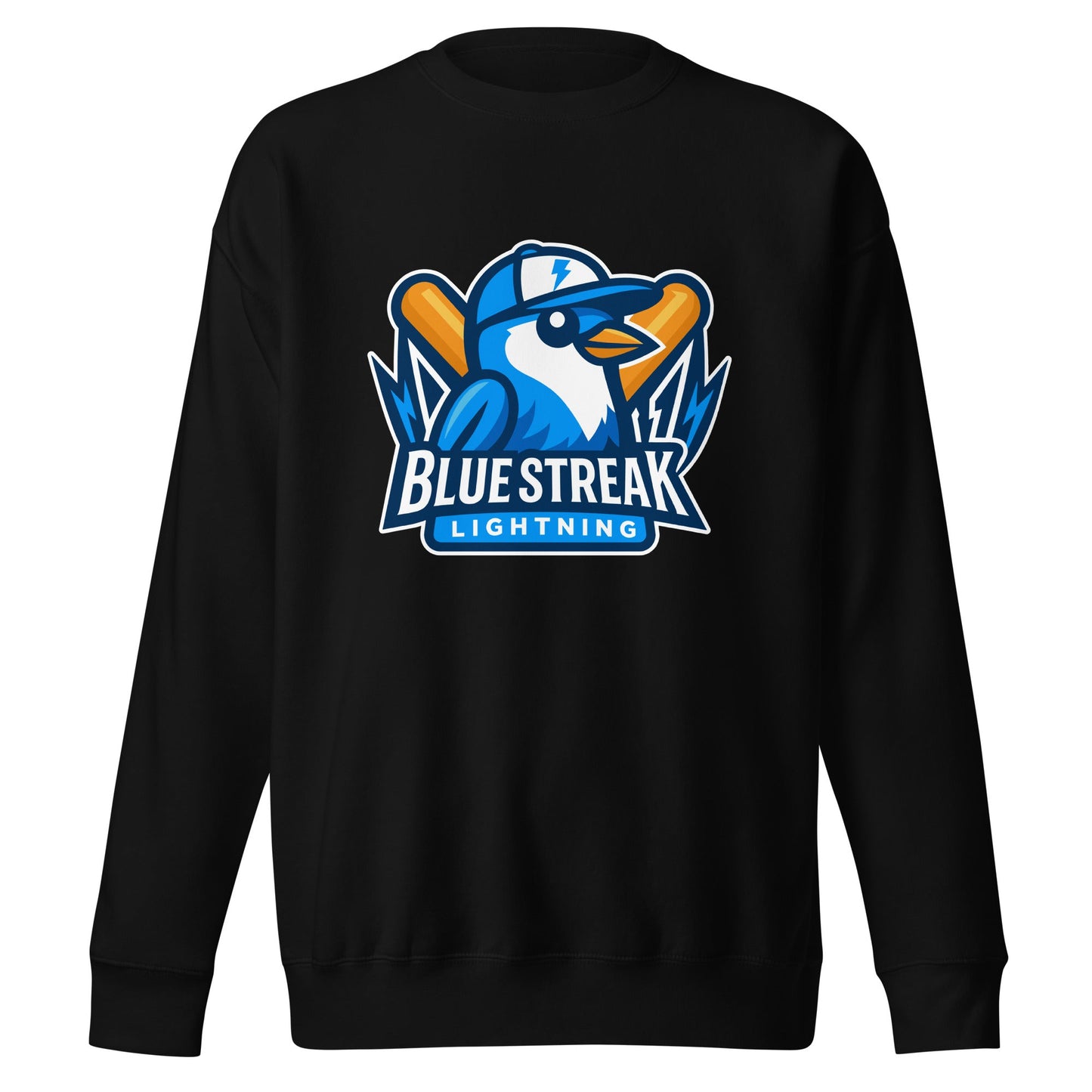 Performance | Crewneck | Blue Streak Lightning | Mascot Logo