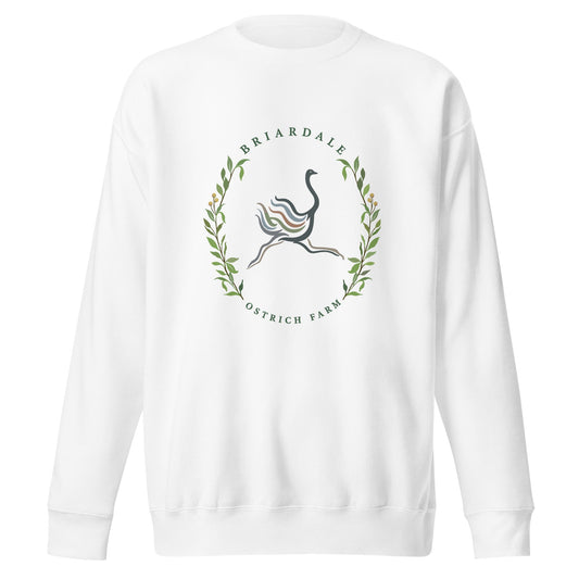 Performance | Crewneck | Briardale Ostrich Farm | Crest Logo