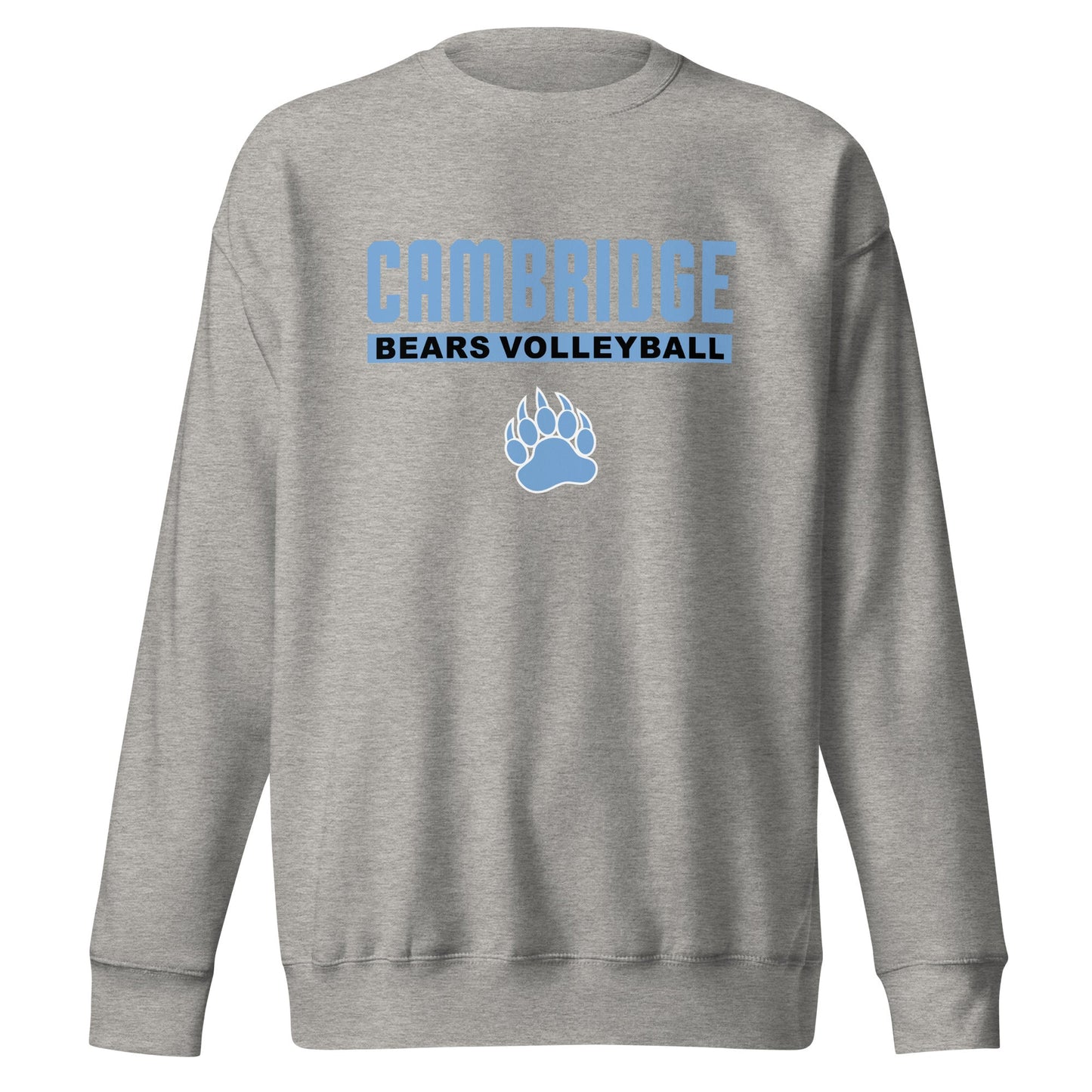 Performance | Crewneck | Cambridge Volleyball | Script Paw Logo