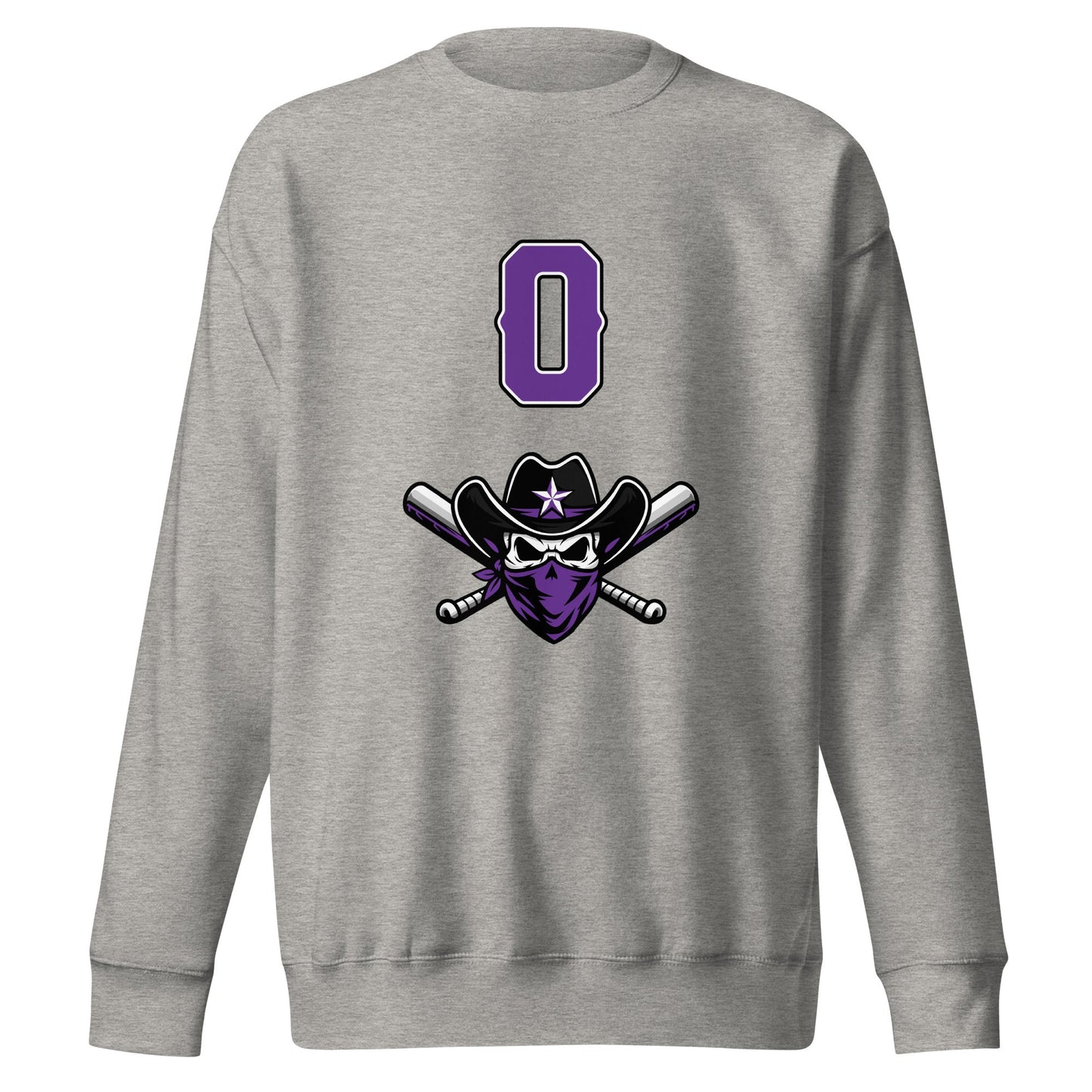 Performance | Crewneck | Carolina Outlaws Baseball | Purple Renegades Logo